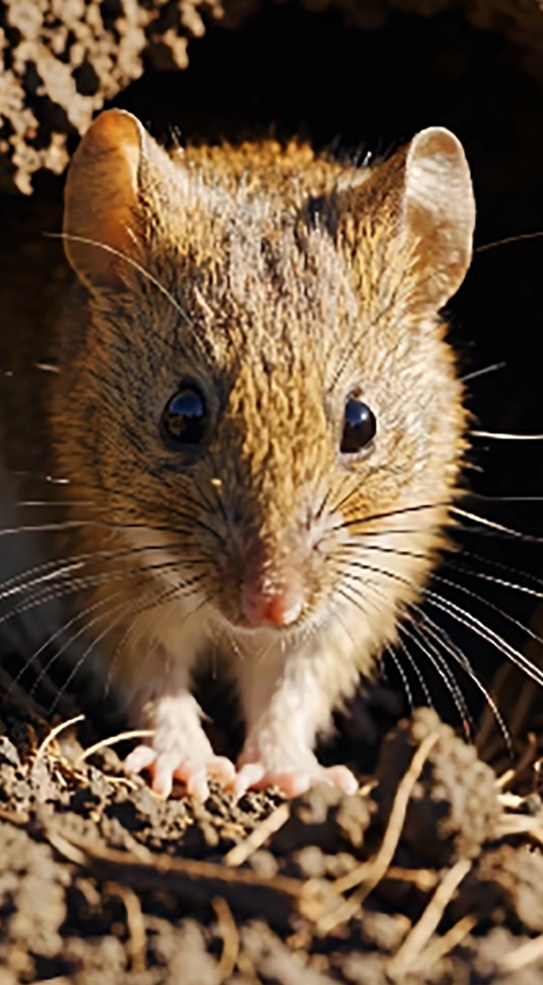 Dégâts causés par les rats dans un bâtiment