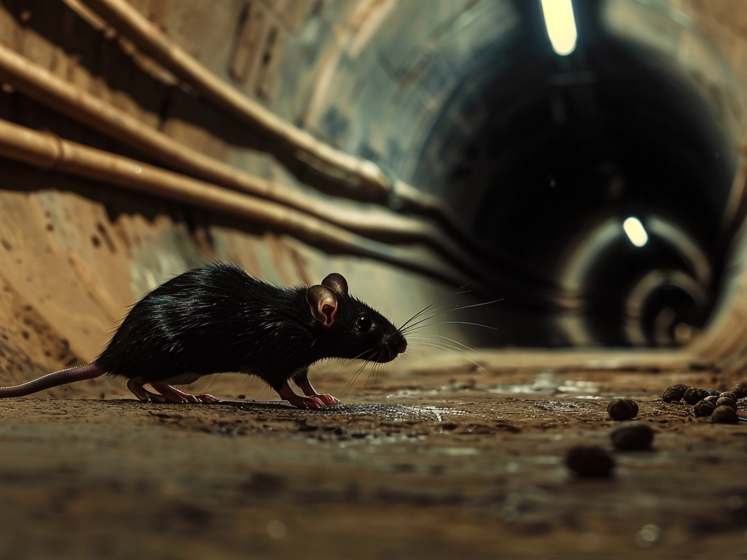 Rats responsables de nuisances dans les combles d'une maison en Loire-Atlantique