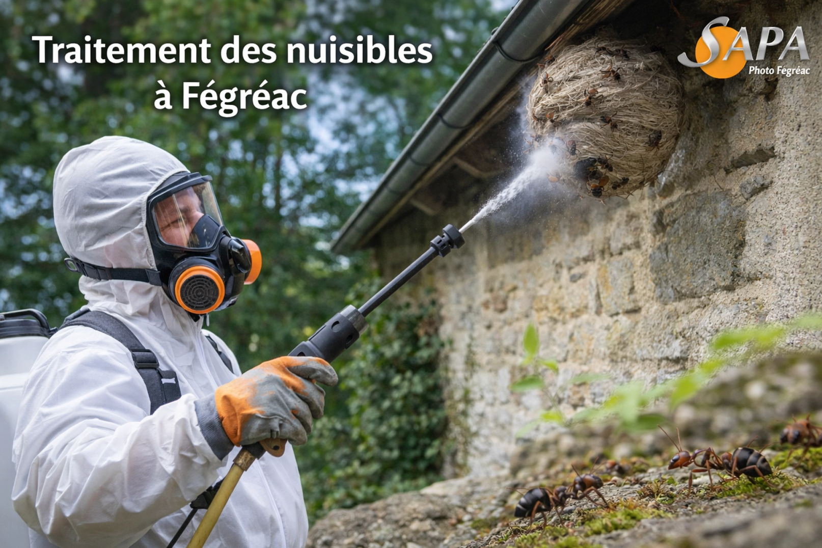 Intervention de désinsectisation à Fégréac