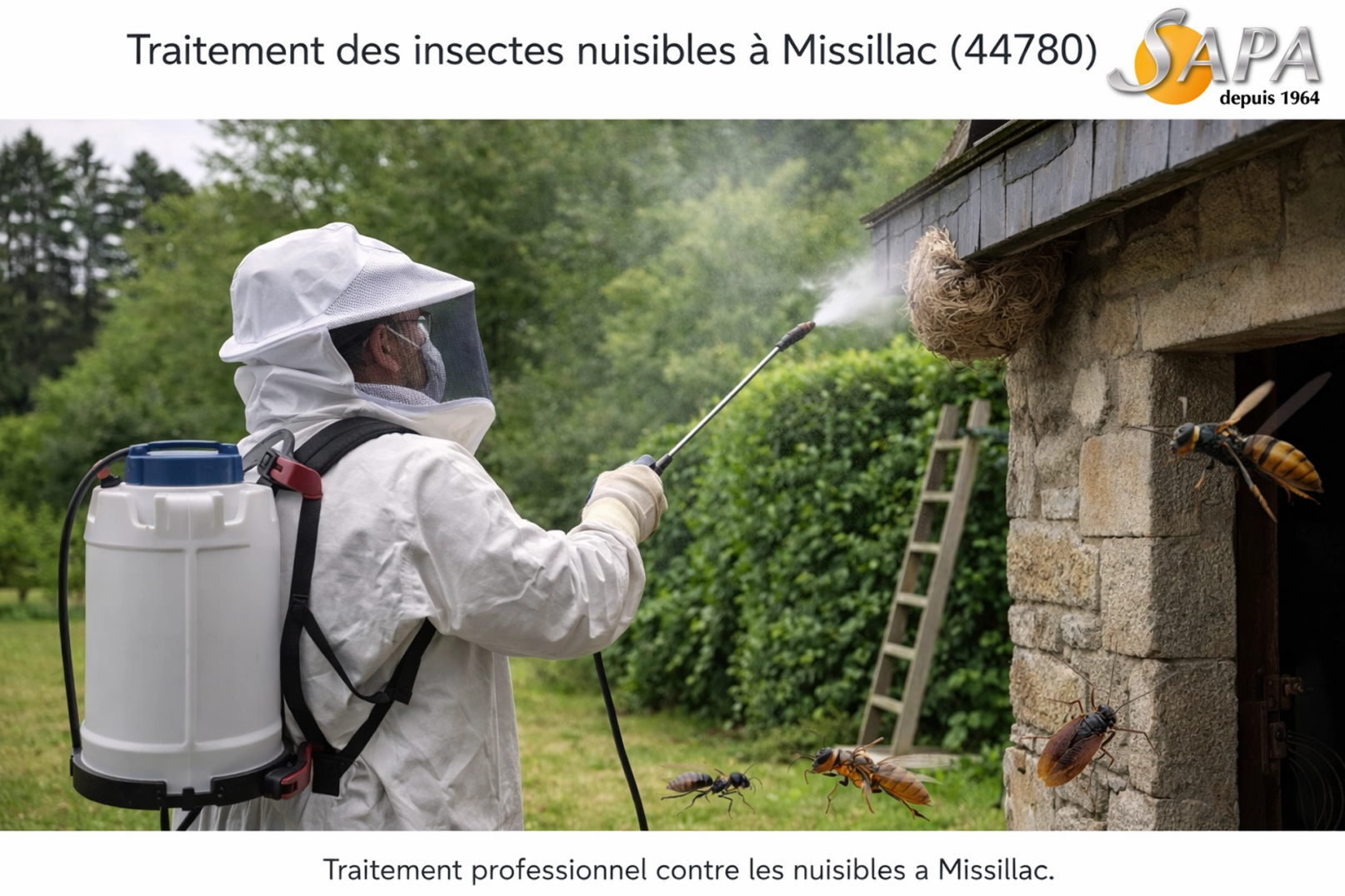 Intervention de désinsectisation à Missillac
